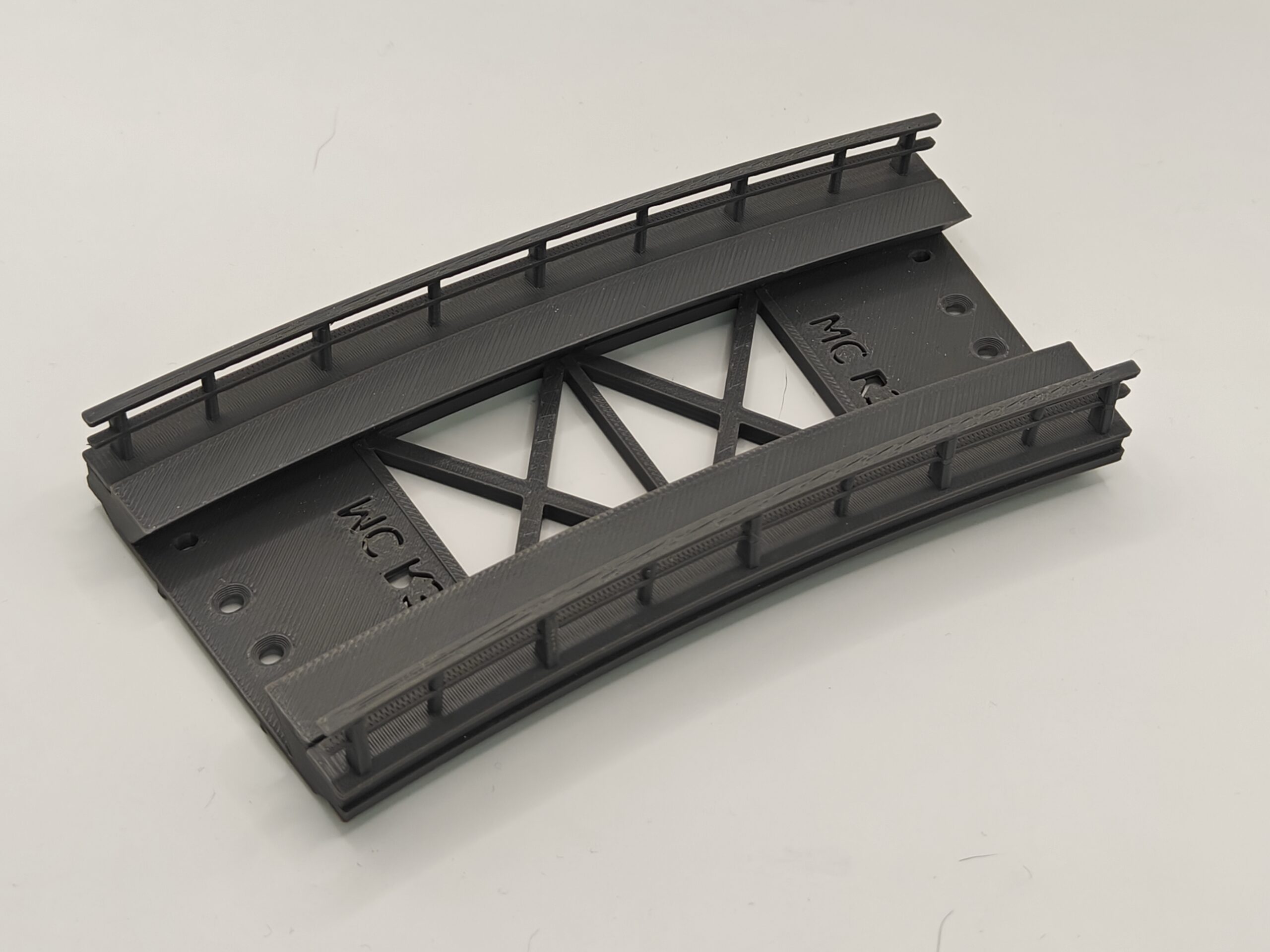 Buet Brostykke R3 15 Grader til Märklin/Trix D-skinner